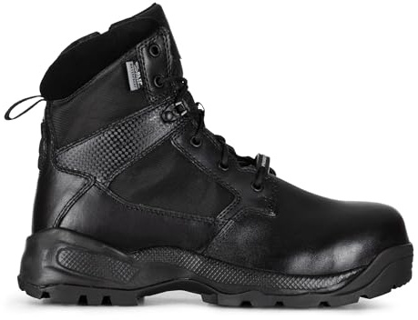 5.11 Tactical Men's A.T.A.C. 2.0 6 Shield Boot – Water-Resistant, Safety Toe, Puncture Resistant, All-Day Comfort, Style 12443ABR, Black, Size 14 Medium