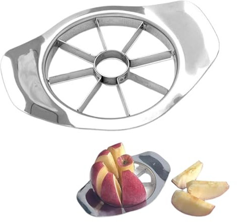 UEAVOID 1 pezzi taglia mela a spicchi,tagliamela spicchi acciaio inox,tagliamela 8 Lame,Durevole affetta per Mele e Pere,levatorsoli per mele per casa e cucin,Lavabile in Lavastoviglie