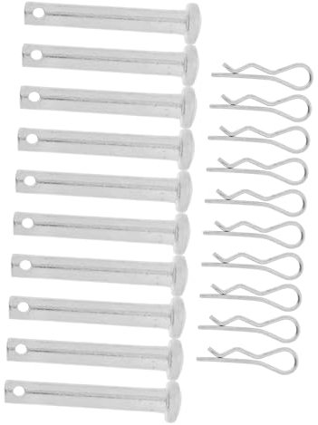 TEMPNAP 10ensembles Goupilles Cylindriques De Sécurité Pour Échafaudage Broches De Verrouillage Coupleurs Argentés Montage Rapide Et Résistance Renforcée Pour Chantier De Construction