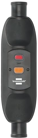 Brennenstuhl PRCD mobiler Personenschutz-Zwischenschalter BDI-Z 1 10 IP66 zur Kabelmontage (mit FI-Schutzschalter für außen 10mA, zweipolige Abschaltung)