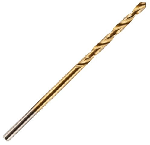 1.6mm HSS M2 Fully Ground Jobber Drill Bit Tin Titanium Nitride Coated DIN338 Standard (1.6mm x 20mm (1/16))