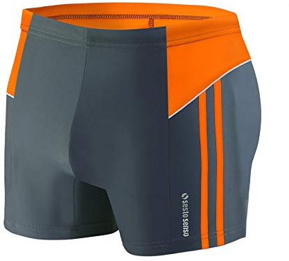 sesto senso Pantaloncini da Bagno Uomo Costume Boxer Calzoncini Pantaloni Swim Shorts BD 384 XL Grafite