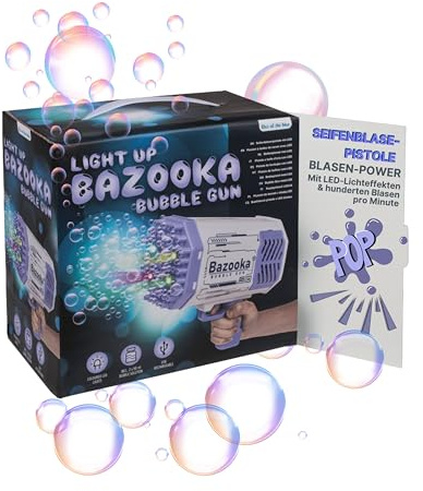 Out of the blue Pistola de burbujas con LED Bazooka 24 x 14 cm