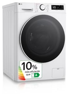 LG F4WR6011A0W - Lavadora Inteligente 11kg, AI Direct Drive, 1400rpm, Carga Frontal, Clasificación A,TurboWash 360º, Vapor Steam, Serie 600, Blanco