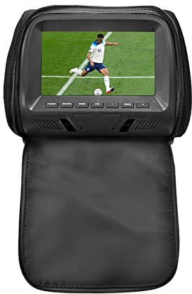 Lettore DVD per auto Universale 7 pollici auto poggiatesta MP4 cuscino monitor lettore multimediale con adattatore for presa accendisigari USB SD MP5 altoparlanti FM SH7038-P5 Schermo multifunzionale