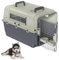 Froadp Transportbox für Haustiere Hund Katze Hundebox aus PP Kunststoff 80x57x70cm Katzentransportbox Hundetransportbox mit Rädern & Urinabstandshalter & Hängende Fressnäpfe Katzenbox