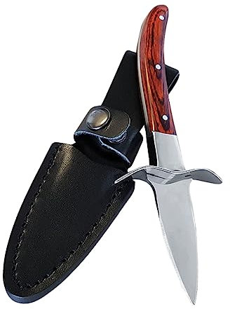 COLLBATH coltello da ostrica da cucina strumento coltelli da ostrica apriscatole per ostriche Acciaio inossidabile Strumento ostriche apri crostacei strumento per aprire le ostriche Brown