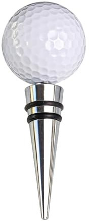 1-del set med golfboll vinöppnare och stoppare – zinklegering vintillbehör för vin- och golffans