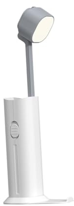 Operitacx Lámpara de Mesa Recargable Multifuncional Luz Regulable Protección Diseño Telescópico Portátil para Lectura Dormitorio y Exteriores