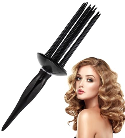 Pettine arricciacapelli – ABS 24,5 cm | Pettine volumizzante per capelli ricci | Strumento per arricciare i capelli ricci e aumentare il volume a casa salone uso quotidiano