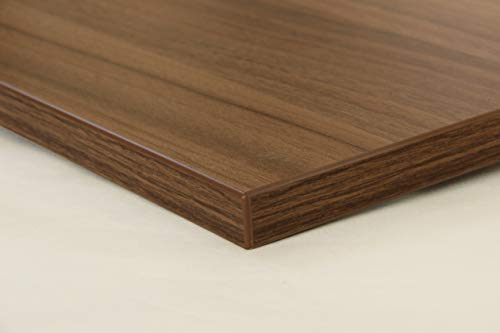 Schreibtischplatte 120x80 aus Holz DIY Schreibtisch direkt vom Hersteller vielseitig einsetzbar - Tischplatte Arbeitsplatte Werkbankplatte mit 125kg Belastbarkeit & Kratzfestigkeit - Rotbraun