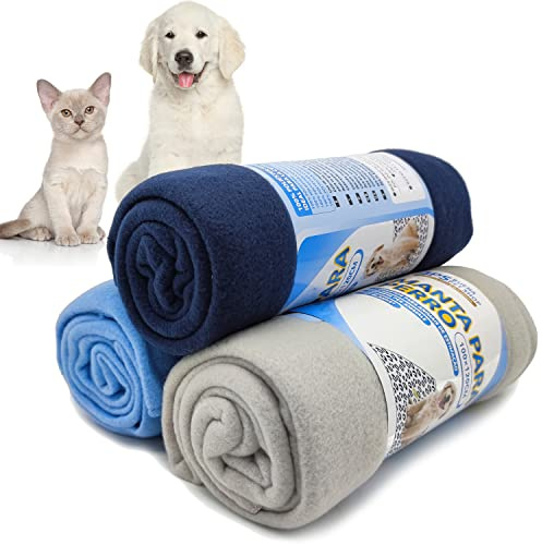 BPS 3Pcs Manta para Perros Gatos Mascotas Manta Suave 2 Tamaño para Elegir Colores Envian al Azar (Size: M) BPS-1041 * 3