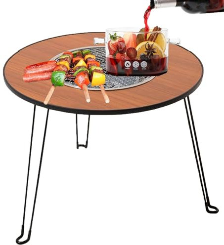 Ny träkolsgrill för utomhusbruk, hopfällbar bärbar minigrill, grillbord för utomhusmatlagning camping vandring picknick backpacking eller utomhus