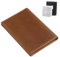 Carbosing Portefeuille à Deux Volets en Cuir avec Porte-Cartes de crédit pour Homme, Portefeuille Vertical Fin pour Homme, Poche Fine, Portefeuille Minimaliste, 6 emplacements Cartes (Marron Clair)