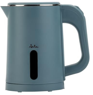 JATA JEHA1808 - Hervidor Agua Electrico. Capacidad: 0.8 L. 1000 W. Máxima rapidez. Filtro Antical. Base giratoria 360º. Indicador Luminoso. Libre de BPA. Fácil Limpieza. Jarra sin Cable