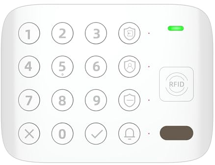 Zubehör für CP10 PRO Alarmanlage Haus - Smart Keypad, einfacher Betriebsartwechsel mit 1500mAh Batterien,K01