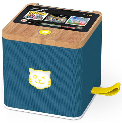 Tigermedia tigerbox Touch Plus Limited Edition Royal Sun - Caja de música para niños a Partir de 5 años, Mini Altavoz Bluetooth, Radio Infantil y Reproductor de música para niños, Caja de música con