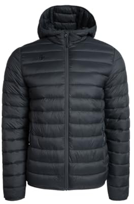 Izas Sindu V2 chaqueta de hombre para invierno con fibra térmica. Abrigo resistente al viento y lluvia, con cremallera y bolsillos. Anorak transpirable para frío y actividades al aire libre. Talla XXL