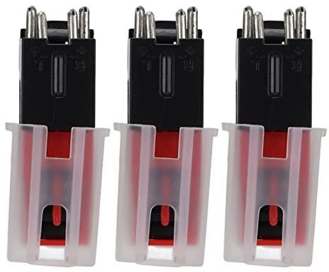 Ausla Skivspelares Nålbyte 3-pack, ABS-nål för Skivspelare Fonograf, Anti-hopp Inga Verktyg Krävs för Vintage och Automatiska Tonearms (#12)