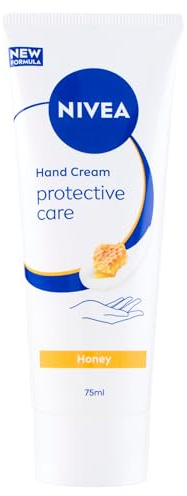 NIVEA Honey Protective Handkräm 75 ml, Hand Reparation & Fuktgivande 48h, Hand Cream Doftande Honung och Bivax, Snabb Absorption, Ej fet, Torr & Sprucken hud