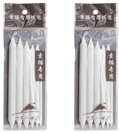 3 / 6 piezas de tocones y tortillones de papel de lija sacapuntas puntero de carbón para dibujar, herramientas de dibujo para estudiantes, arte, estudiantes, borrador, lápiz