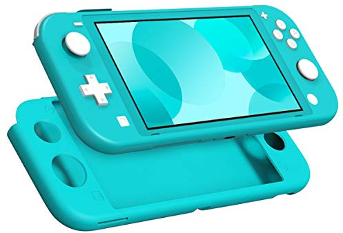MoKo Schützhülle Kompatibel mit Nintendo Switch Lite Ultradünn rutschfest Stoßfest Hülle aus Weich Bequem Silikon, Speziell für Nintendo Switch Lite Konsole und Controller Zubehör - Türkis