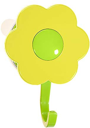 Kochblume Haken, Küchenhaken, Badhaken, Mehrzweckhaken, Blumenhaken | in der bunten Box (gelb, L)