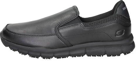 Skechers Nampa Groton, Mocassino Uomo, Nero Sintetico Pu, 45 EU