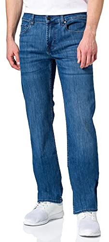 7 For All Mankind Men's Standard Luxe Performance Eco Mid Blue Jeans, 34 W/30 L