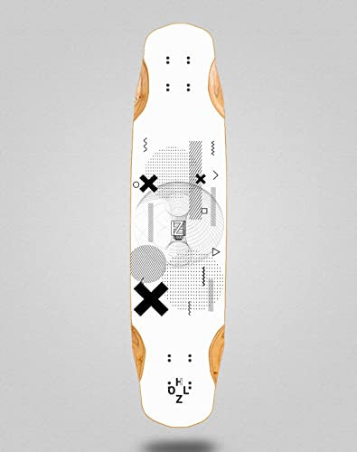 Holz Skateboard Longboard Deck Mix Bamboo 38 x 8,45 Schichten Weiß