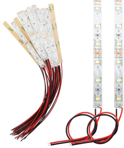 YIXISI 15 St 100mm Förkopplad LED List, 2335 SMD LED Lampa, 12V - 18V LED List, Vit