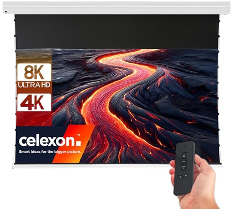 celexon Leinwand Motor HomeCinema Plus Tension - CLR UST, 120' weiß