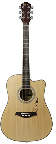 Gitarre, 41-Zoll-Gitarre, Fichte mit Carving Folk Gitarre, Erwachsene Anfänger Reise Akustikgitarre, Gitarre Instrument, Zupfinstrument, Folk Gitarre, Akustikgitarre