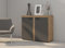 BROMARKT Samba Kommode - Kommode mit Regalen - Wohnzimmerschrank - Komodenschrank - Komode für Schlafzimmer und Wohnzimmer - Wohnzimmer Möbel - 97x82 cm - Graphit