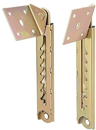 Hinge, 1 Pair Angle Lifting Rod Desk 7 Gear Adjusting Hinge Angle Hinge with Bracket Adjustable Polish Hinge Stay