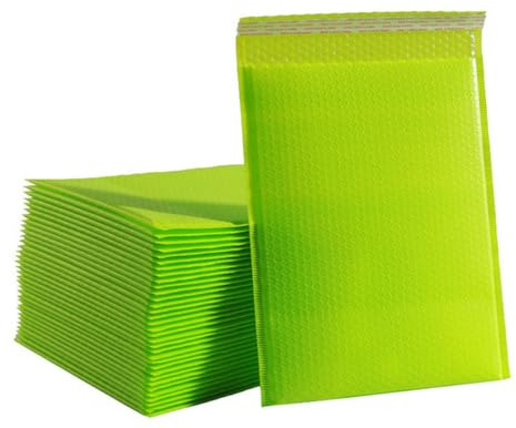 10 pz/lotto Bubble Mailer Poly Bubble Mailer Buste Imbottite Autosigillanti Sacchetti Regalo Buste da Imballaggio Colorate per Libro-Green-18 * 23cm