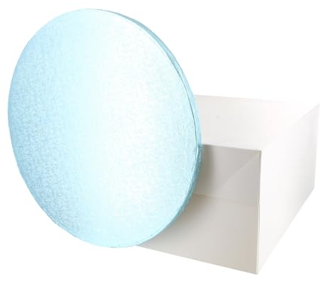 Culpitt Light Blue Board & Box Set | 12 | White Cake Box & Drum, Transport & Protection Combo