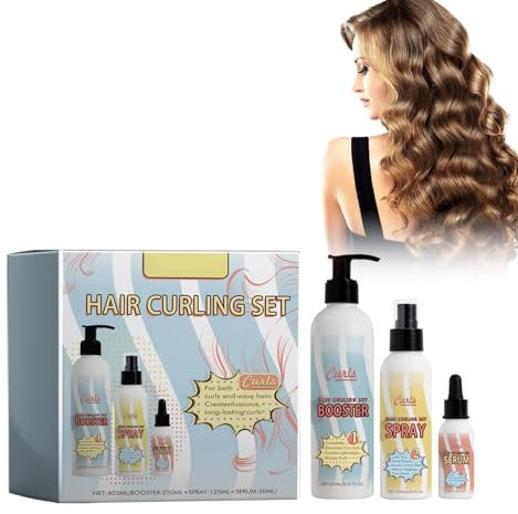 Kit per la Cura dei Ricci - (Curl Definer + Conditioning Spray + Olio Nutriente), Crema Definizione Capelli Ricci, Definisce e Valorizza i Capelli Ricci, Dona Elasticità, Brillantezza e Morbidezza