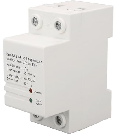 Insorción, Dispositivo de Protección de Voltaje Indicador de Luz de Autoinjection de una Sola Fase 40A AC230V Fácil Instalación Automática sobre Protector con Entrada hacia