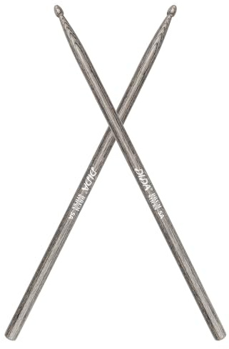Drum sticks for Drums, Wooden Drumsticks, Consistent Weight and Pitch, Durable and Drum Stick for Jazz Drum Electronic Drums set, Drum Prastic Pad, Drumsticks for Professionals Beginners (Black, 5A)
