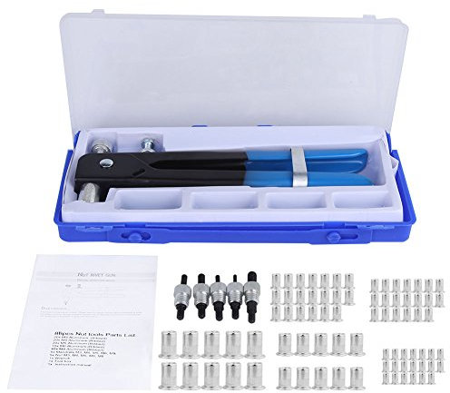 TOPINCN 86Pcs/Set Blind Rivet Nuts Tool Sets Riveting Tools Kit Threaded Insert Wrench Incloud M3 M4 M5 M6 M8