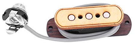 Universeller Gitarren-Tonabnehmer, vorverdrahtet, 3-saitiger Tonabnehmer, Eingangsbuchse, akustischer elektrischer Wandler, Reparaturteile, Ersatz für Zigarrenbox-Gitarre
