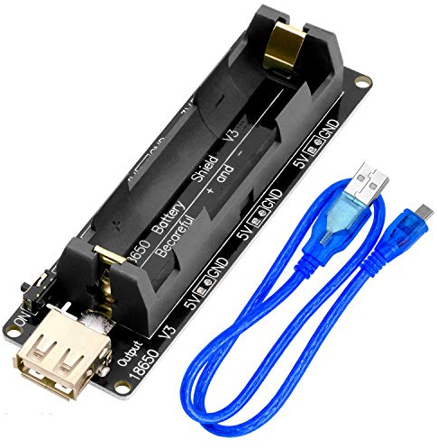 AZDelivery 5 x 18650 Battery Expansion Shield V3 Micro-USB-Anschluss inkl. USB Kabel kompatibel mit Arduino inklusive E-Book!
