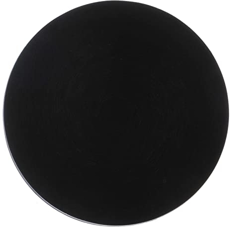 Holyart Piatto portacandela Tondo 10 cm in alluminio Nero