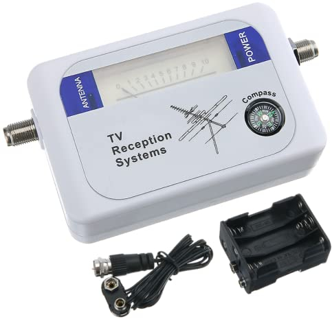 DollaTek Digital TV Signal Finder - Televisione DVB-T parabola misuratore di campo satellitare portatile e leggero Display retroilluminato