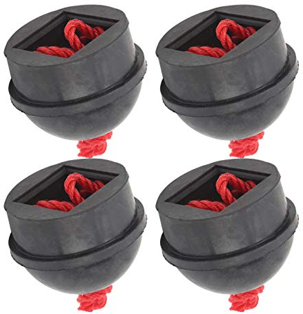 Lk-Halter, Billard-Queue-Kreidehalter für Tisch, Billard-Queue-Kreidehalter, 4 Stück Queue-Kreidehalter, Tasche, Gummi, Billard-Pool-Kreidehalter mit Schnurzubehör, Schwarz (Schwarz)