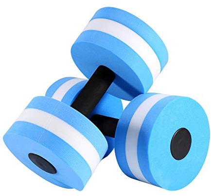 PUNELE 2PCS Wassergymnastik Geräte, Hanteln Set, Wasserhanteln, Wassergymnastik Zubehör, Aquatic Übungshanteln, Wasserhanteln Schwimmen Barbells, Eva-Schaum-Hantel Aqua-Fitness,
