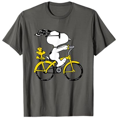 Snoopy & Woodstock Riding Bike T-Shirt