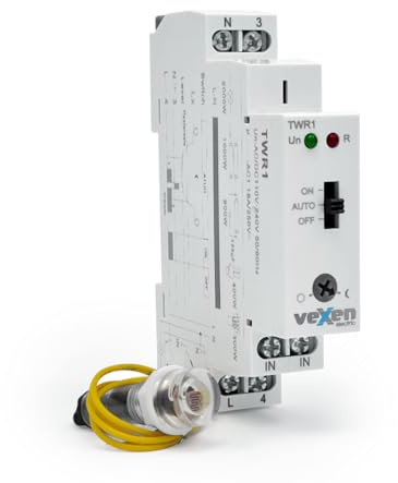 Vexen Electric – Dämmerungsschalter mit Sensor 1-100LX 1NO 16A AC230V