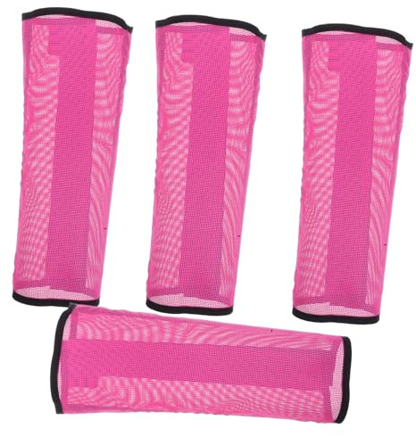 BESPORTBLE 4 Fundas Protectoras para Patas De Caballo Botas De Malla Transpirable Botas Antimoscas De Malla Vendajes Antifatiga para Piernas Protectores para Caballos